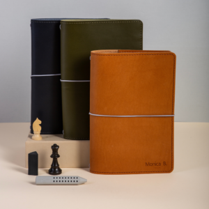 Leather Journal with Pockets CARRY MORE/ Tanned