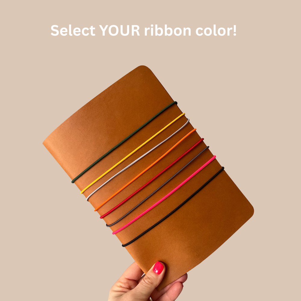 Trifold Leather Journal CARRY ALL/ Tanned - Image 7