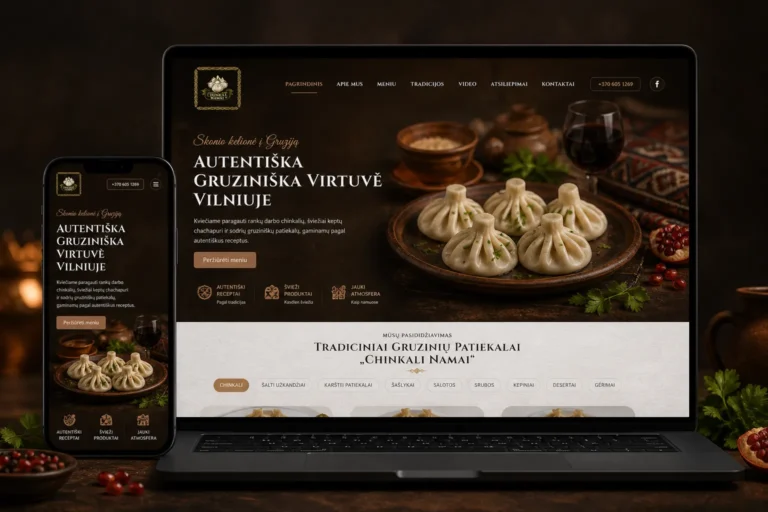 Restorano svetainės kūrimas — Kaip restoranas atgaivino klientų srautą per svetainę ir Facebook reklamą