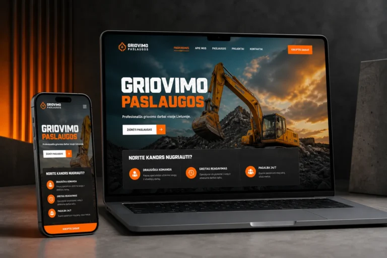 Google Ads investicijų grąža — Griovimo paslaugų įmonė pasiekė 14x Google Ads investicijų grąžą