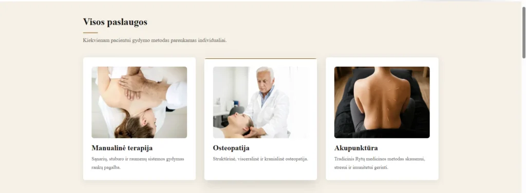 GIA Klinikos paslaugų sekcija