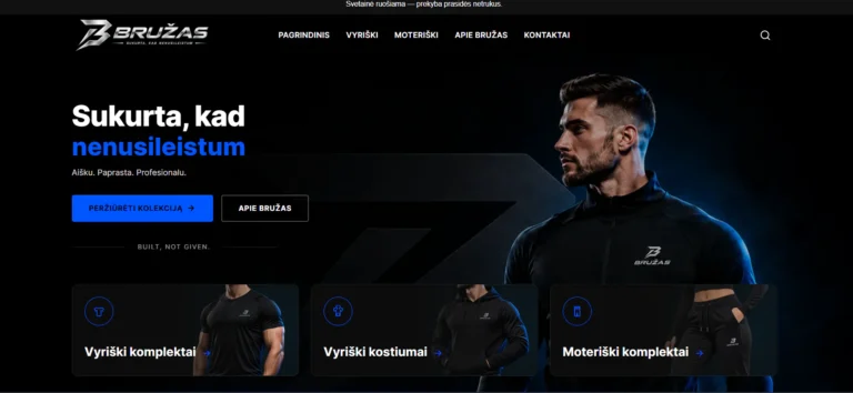 Individualus WordPress įskiepis — BRUŽAS: individualus WordPress įskiepis su 5 valdymo skydeliais
