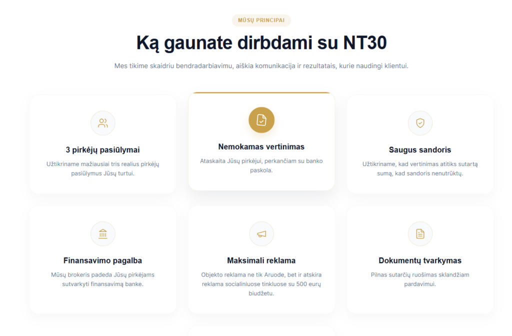 NT30 pagrindiniai principai