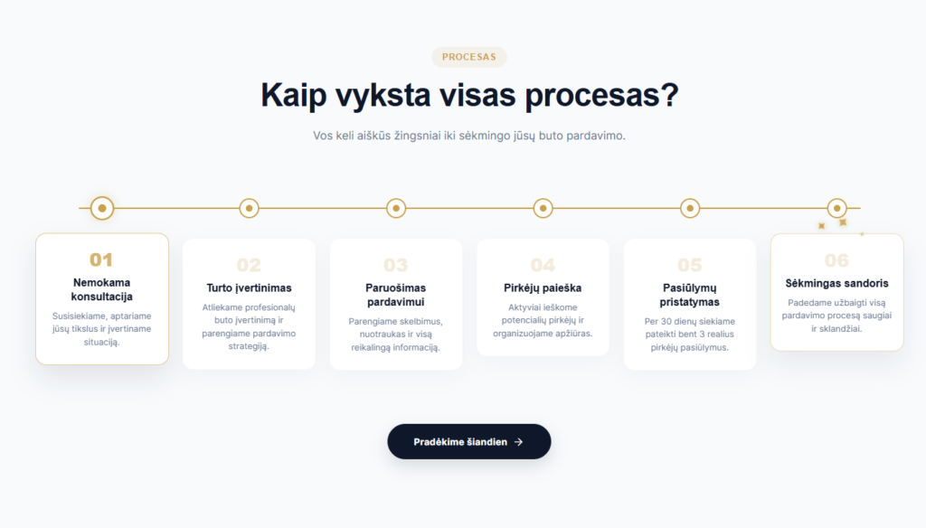NT30 6 žingsnių pardavimo procesas